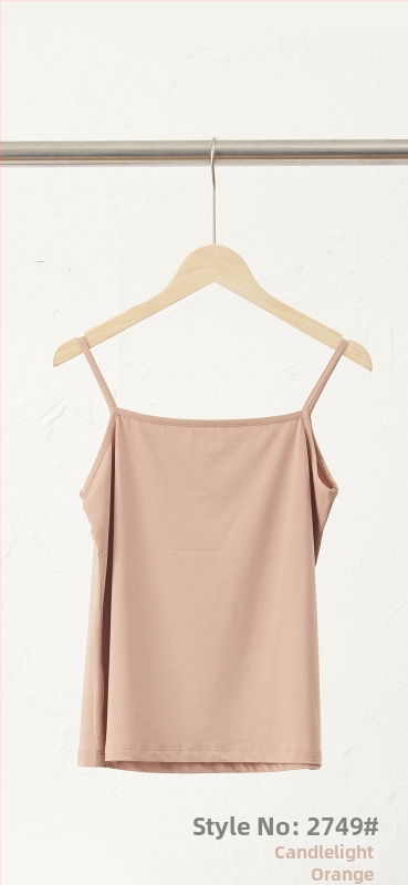 Slim-fit bez piedurknēm camisole tops, kokvilnas-viskozes maisījums, ultratīras plecu siksnas, garums 50–65 cm, rudens 2025 izlaidums