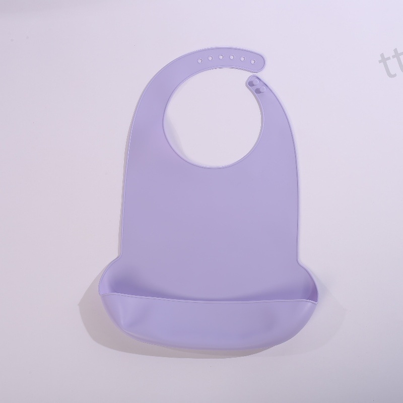 Felnőtt szilikonból készült vízálló etető kötény – uniszex, egyszínű mintázat