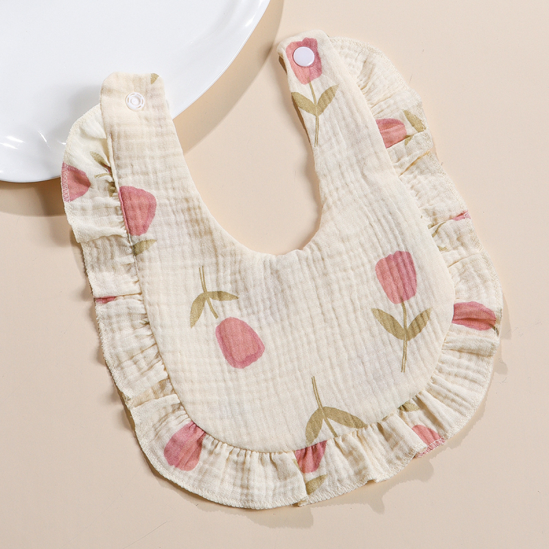 Baba 100% pamut nyálkendő, négyrétegű mušelín, egyszínű dizájn, 0–3 éveseknek, uniszex, Biztonsági osztály A