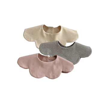 Baba bib, kétoldalas, pamutból készült, nedvszívó, újszülötteknek 0–12 hónapig, koreai stílus