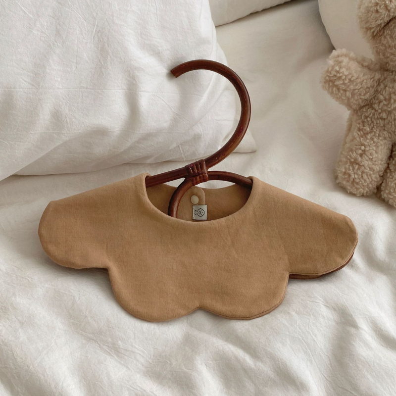 Baba bib, kétoldalas, pamutból készült, nedvszívó, újszülötteknek 0–12 hónapig, koreai stílus