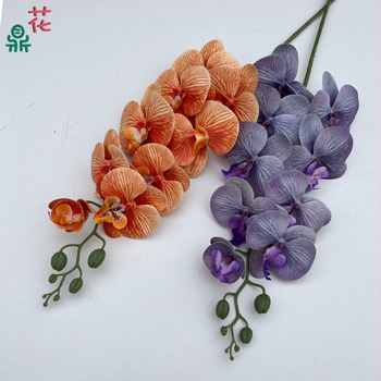 Šilkinė Phalaenopsis orchidėja — 3D studijos fotografavimo rekvizitai, stilizavimas ir reljefinė apdaila, namų dekoras