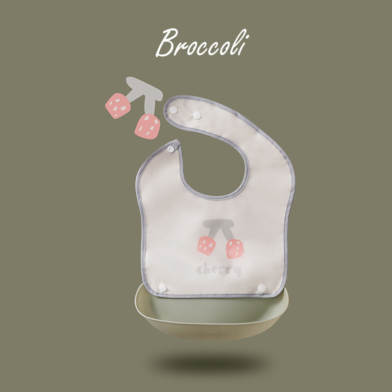 Etetőkötény EVA anyagból, vízálló, babák és gyermekek számára, 0–6 éves korosztálynak; mintázat: mintás, egyszínű, nyomtatott, figurák