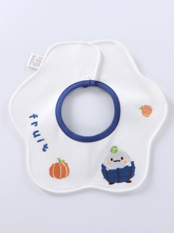 Etetőkötény csecsemőknek >95% pamut, antibakteriális 7A, vízálló, 0–3 éveseknek, uniszex, nyaknál hímzett