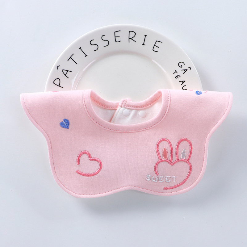 Etetőkötény csecsemőknek >95% pamut, antibakteriális 7A, vízálló, 0–3 éveseknek, uniszex, nyaknál hímzett