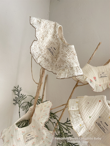 aiwoyoo Dječji bavanjac – 100% pamuk, upija vlagu, za dojenčad i djecu od 1 do 3 godine (80–100 cm), retro cvjetni dizajn, Sigurna klasa A