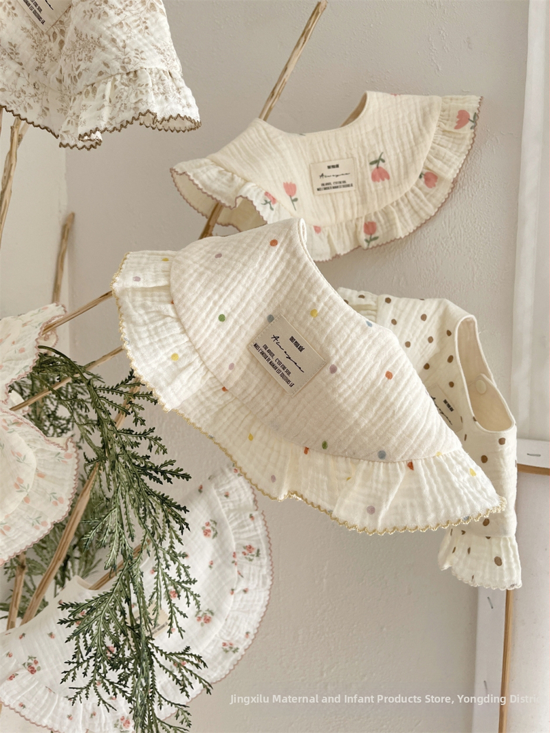 aiwoyoo Dječji bavanjac – 100% pamuk, upija vlagu, za dojenčad i djecu od 1 do 3 godine (80–100 cm), retro cvjetni dizajn, Sigurna klasa A