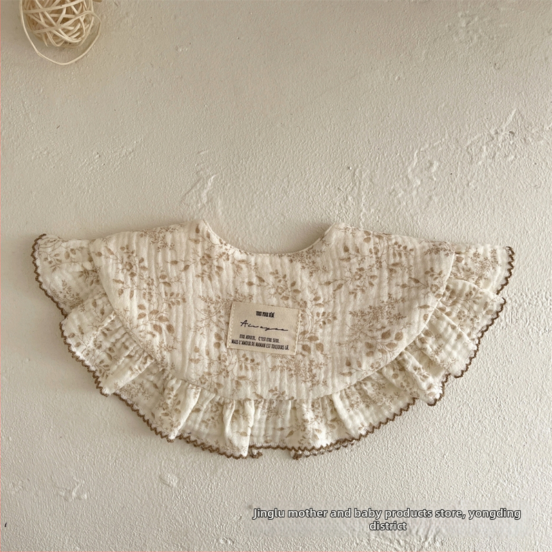 aiwoyoo Dječji bavanjac – 100% pamuk, upija vlagu, za dojenčad i djecu od 1 do 3 godine (80–100 cm), retro cvjetni dizajn, Sigurna klasa A