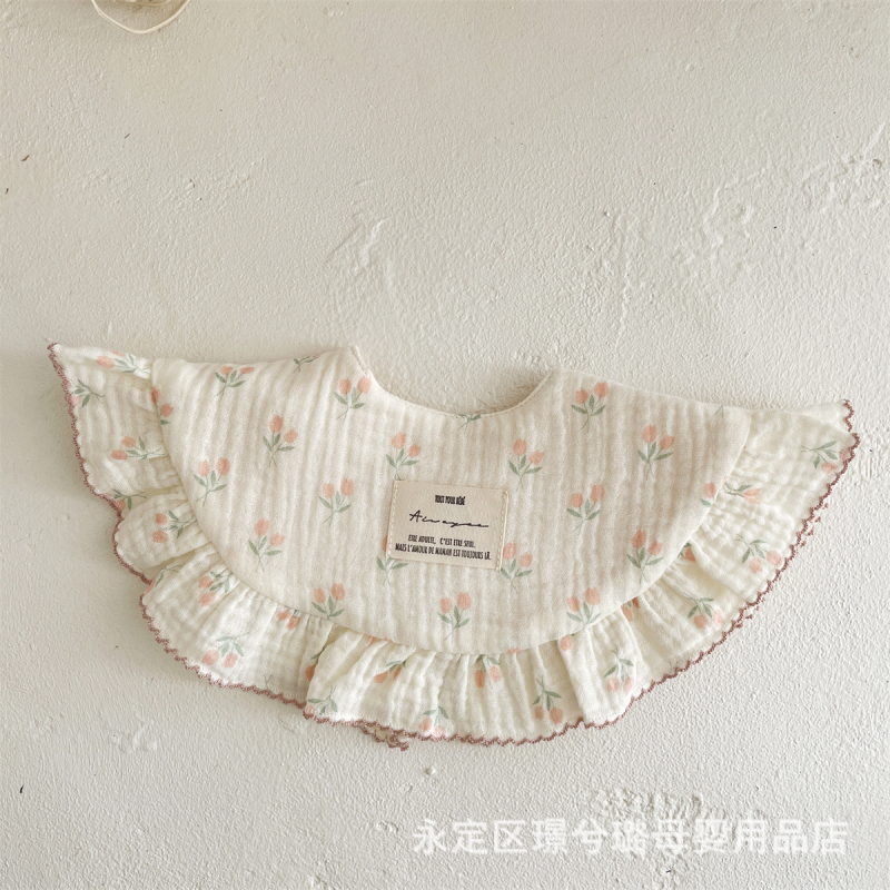 aiwoyoo Dječji bavanjac – 100% pamuk, upija vlagu, za dojenčad i djecu od 1 do 3 godine (80–100 cm), retro cvjetni dizajn, Sigurna klasa A