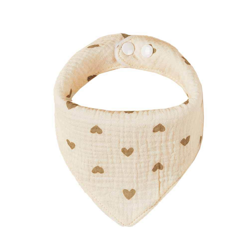 Baba etető és háromszög törölköző, 100% pamut, nedvszívó, egyszínű dizájn, magáncímke elérhető, 0–3 éveseknek