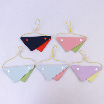 Trikampis šalikas augintiniams, spalvų derinimo raštas, audinys, siuvinėjimas, bendro naudojimo, Japonijos ir Pietų Korėjos stilius