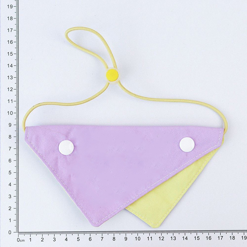 Trikampis šalikas augintiniams, spalvų derinimo raštas, audinys, siuvinėjimas, bendro naudojimo, Japonijos ir Pietų Korėjos stilius