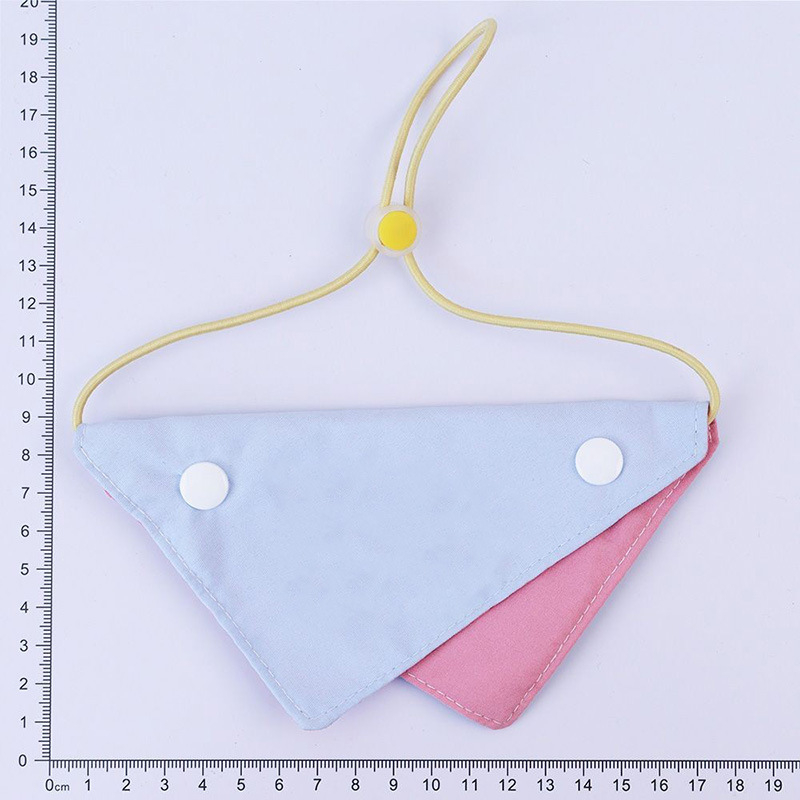 Trikampis šalikas augintiniams, spalvų derinimo raštas, audinys, siuvinėjimas, bendro naudojimo, Japonijos ir Pietų Korėjos stilius