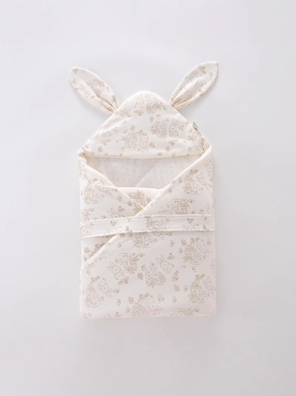 Zīdaiņu kokvilnas sedziņa – karikatūras raksts, pildījums: cits, piemērota pavasarim, rudenim un ziemai, vecums: zīdaiņi