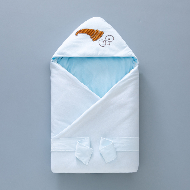 Zīdaiņu pleds no tīra kokvilnas bieza sega ar mazgājamu pildījumu dzīvnieku un karikatūru raksts piemērots pavasarim rudens ziemai