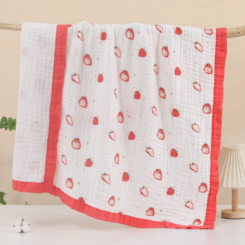 Zīdaiņu gazes vannas dvielis ar dzīvnieku un multenes apdrukām, 100% kokvilna, piemērots vasarai-pavasarim un rudenei, bērniem 1-3 gadiem (80-100 cm), 2024. gada pavasara izlaišana