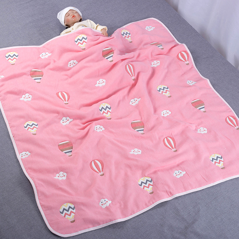 Tízrétegű géz pamut gyerekpléd, jacquard szövés, 40s fonalat, 500 g+