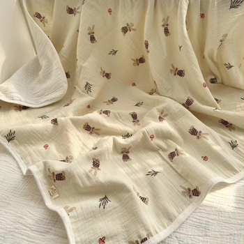 Gyerekek fürdető törölközője tiszta pamut géz anyagból, A-osztály, kétoldalas, puha a bőrnek, fluoreszcentsmentes