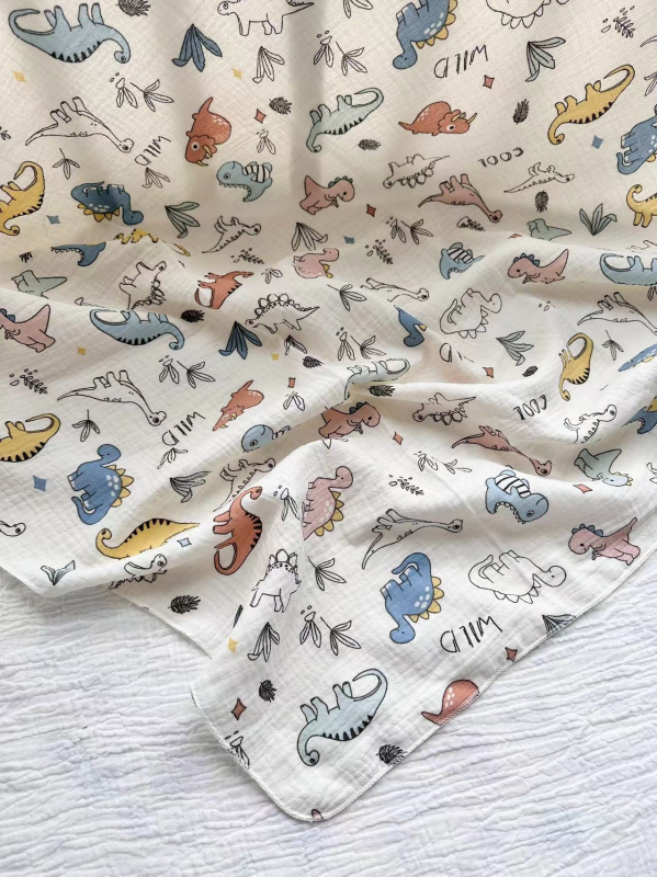 Gyerekek fürdető törölközője tiszta pamut géz anyagból, A-osztály, kétoldalas, puha a bőrnek, fluoreszcentsmentes