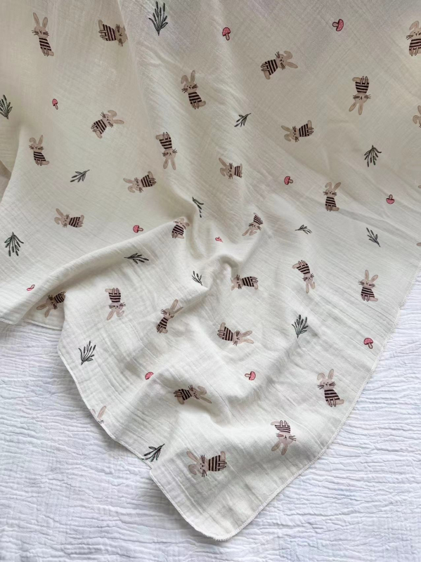 Gyerekek fürdető törölközője tiszta pamut géz anyagból, A-osztály, kétoldalas, puha a bőrnek, fluoreszcentsmentes