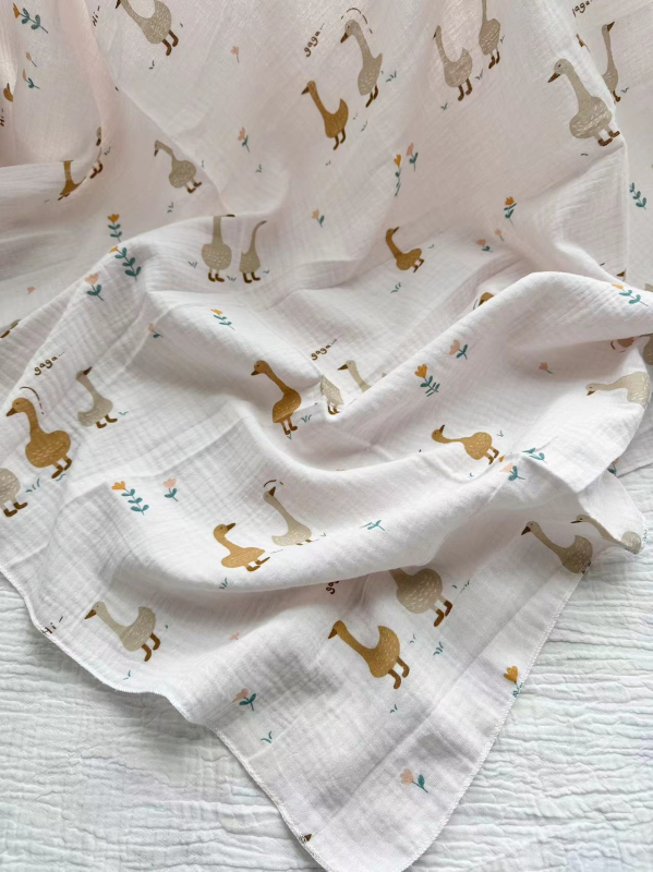 Gyerekek fürdető törölközője tiszta pamut géz anyagból, A-osztály, kétoldalas, puha a bőrnek, fluoreszcentsmentes