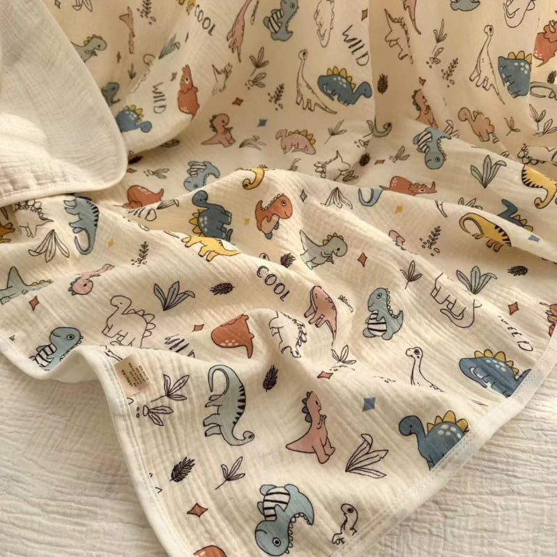 Gyerekek fürdető törölközője tiszta pamut géz anyagból, A-osztály, kétoldalas, puha a bőrnek, fluoreszcentsmentes