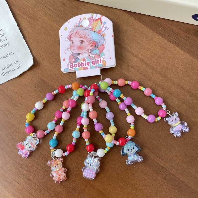 Brățară pentru copii - din plastic/ rășină, stil desen animat, seria Prințese, realizată manual, personalizabilă, pentru copii 3–10 ani.