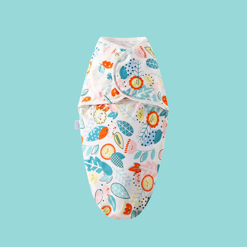 Vissezonu bērnu kokvilnas zavinošanas šalle un gulēšanas somiņa – 100% kokvilna audums un pildījums, dzīvnieku/karikatūru raksts, priekš zīdaiņiem no dzimšanas līdz 12 mēnešiem