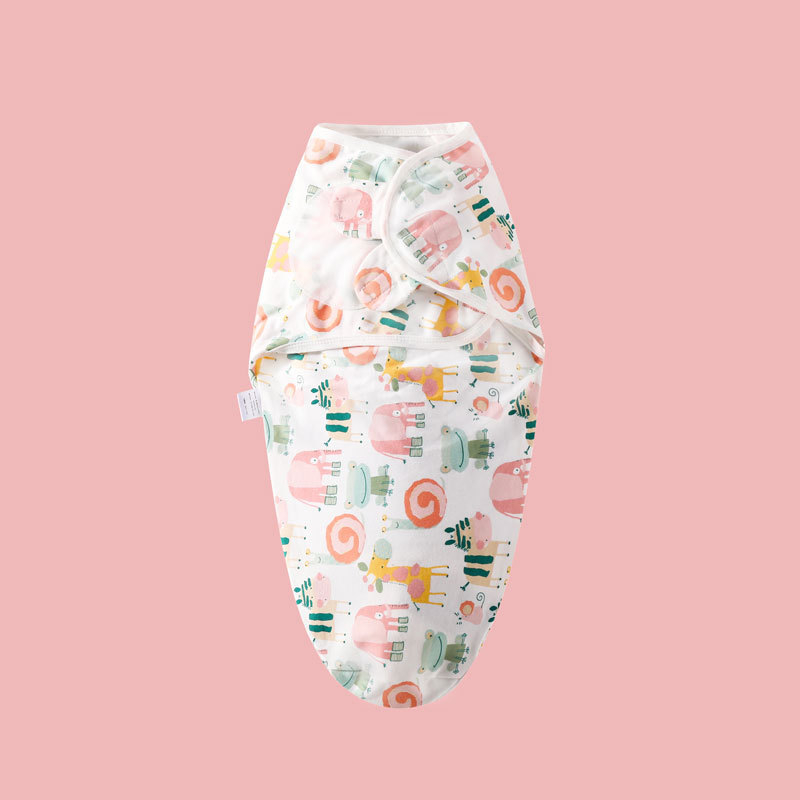 Vissezonu bērnu kokvilnas zavinošanas šalle un gulēšanas somiņa – 100% kokvilna audums un pildījums, dzīvnieku/karikatūru raksts, priekš zīdaiņiem no dzimšanas līdz 12 mēnešiem