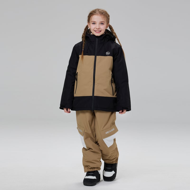 Dječji skijaški komplet, unisex, zimski vodootporan i topao, izoliran, za skijanje i snowboard