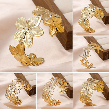 Atvērta regulējama rokassprādze no titāna tērauda, hidrauliski presēta virsma, svars 26 g, personīgs stils, rokassprādze kā aksesuārs