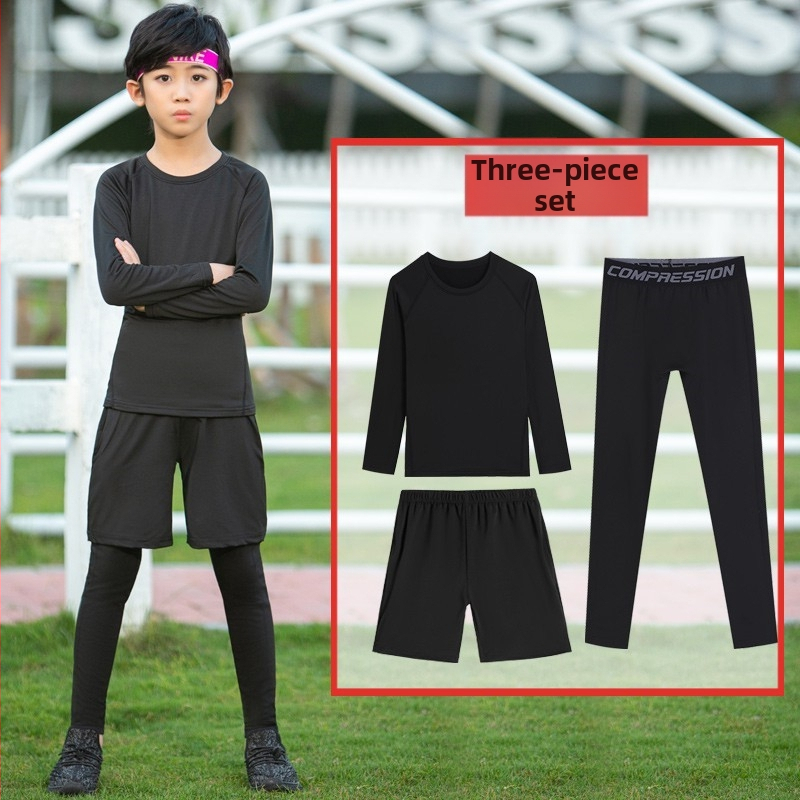 Bērnu universālais komandu treniņu komplekts – universāls, saspringts piegriezums, ātri žūst milk silk audums, 95% hlorēta šķiedra, 5% poliesters odere, vienkrāsains, piemērots skrējējiem, basketbolam un futbolam