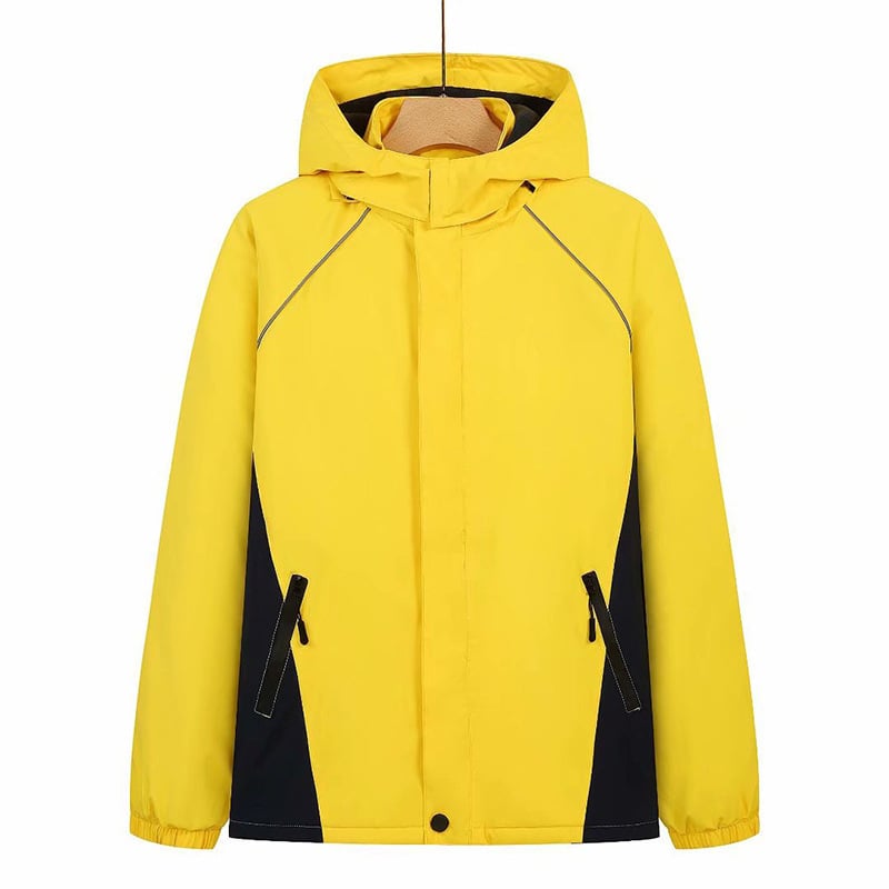 Vaikų žieminė striukė, vėjo atspari ir atspari vandeniui 5000 mm, su gobtuvu, fleece pamušalas, poliesterio medžiaga, 8–9 metų vaikams (Vandeniškumas 5000 mm; Gobtuvas; Fleece pamušalas; Medžiaga: Poliesteris)