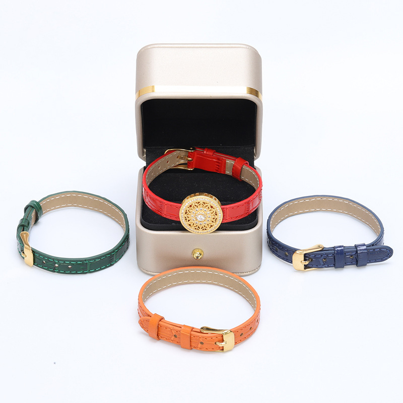 Odinis laikrodžio dirželis – paprastas moteriškas stilius, dirbtinė oda, elektroplatingas, 2025 vasara