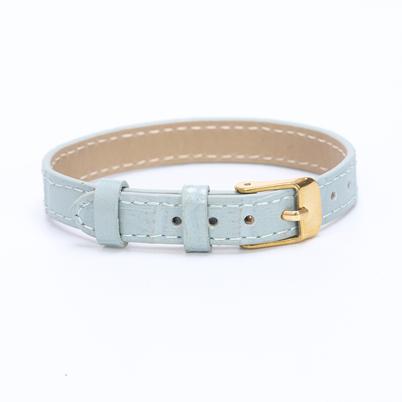 Odinis laikrodžio dirželis – paprastas moteriškas stilius, dirbtinė oda, elektroplatingas, 2025 vasara