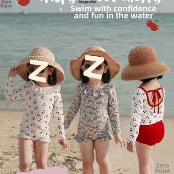 Mergaitėms: atviros nugaros viengabalis maudymosi kostiumėlis, karikatūrų raštas, amžius 0-8 metų, audinys: nailonas su elastanu