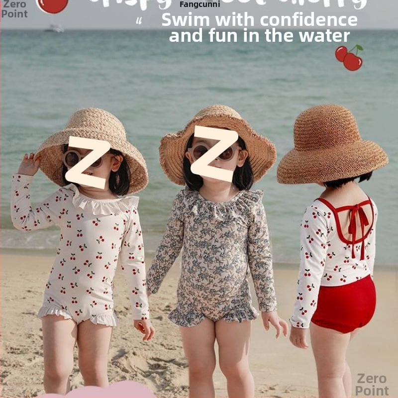 Mergaitėms: atviros nugaros viengabalis maudymosi kostiumėlis, karikatūrų raštas, amžius 0-8 metų, audinys: nailonas su elastanu