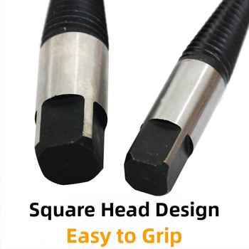 Vannas krānu vītņu remonta komplekts: sabojātas vītnes izvilkējs un vītņu griezējs, augstas oglekļa tērauds, komplekts 1/2/4/5, mājsaimniecības lietošanai, nacionālais standarts, svars 0.6