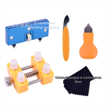 Hong Shijun pulksteņu remonta rīku komplekts – 8 gab., atvēršanas instruments aizmugurējā vāka baterijas nomaiņai, pulksteņa turētājs, divu ķepu atvērējs, mājas lietošanai