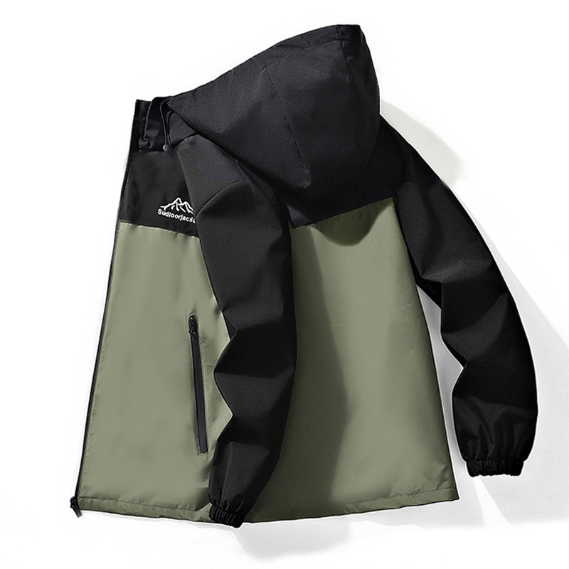 Meeste talvejope fleece voodriga, paks, standing-kaelaga, veekindel, tõmblukuga