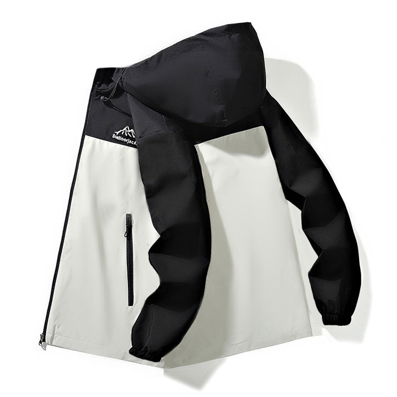 Meeste talvejope fleece voodriga, paks, standing-kaelaga, veekindel, tõmblukuga