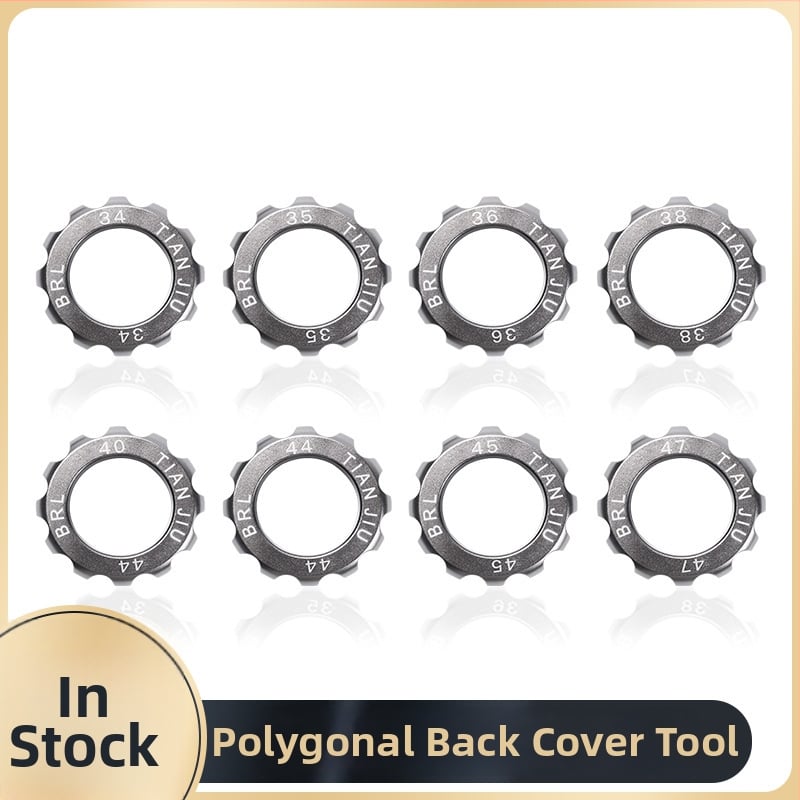 Pulksteņu remontēšanas instruments – 12/15-sānu daudzstūra vāka atvērējs, Wen Li hroma-vanādija tērauds, komplekts 1 gab., mājas lietošanai