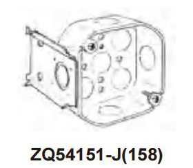 UL sertifikuota metalinė aštuoniakampė jungties dėžė su laikikliu — HZQ, korpusas iš aukšto anglies plieno