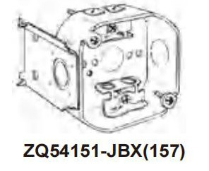 UL sertifikuota metalinė aštuoniakampė jungties dėžė su laikikliu — HZQ, korpusas iš aukšto anglies plieno