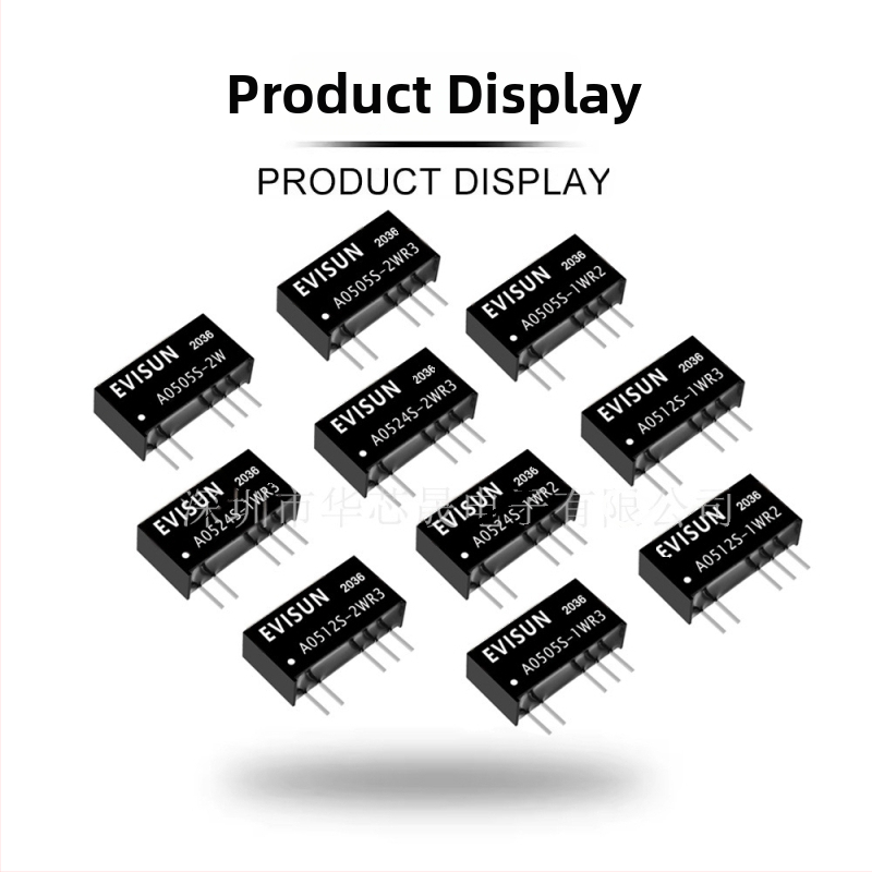 Izolovaný napájací modul A0505S/0512S/0524S-1WR2/1WR3/2WR3, 5V na 5V, pre 3C digitálne aplikácie