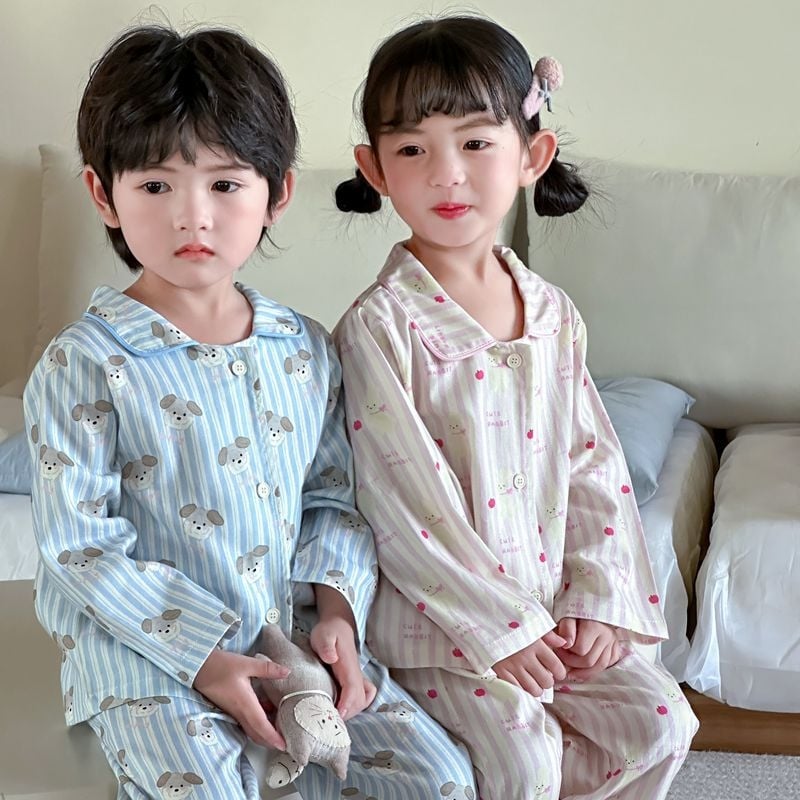 Vaikų medvilnės kardigano komplektas Korėjietiško stiliaus - unisex, 100% medvilnė, animacinis piešinys.