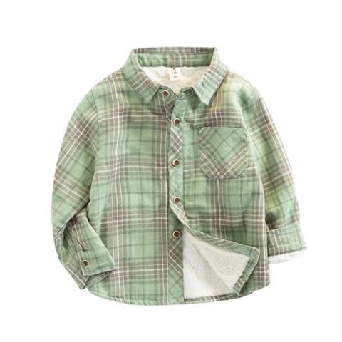 Vaikų marškiniai su fliso pamušalu, ilgos rankovės, kvadratinė apykaklė