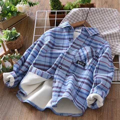 Vaikų marškiniai su fliso pamušalu, ilgos rankovės, kvadratinė apykaklė