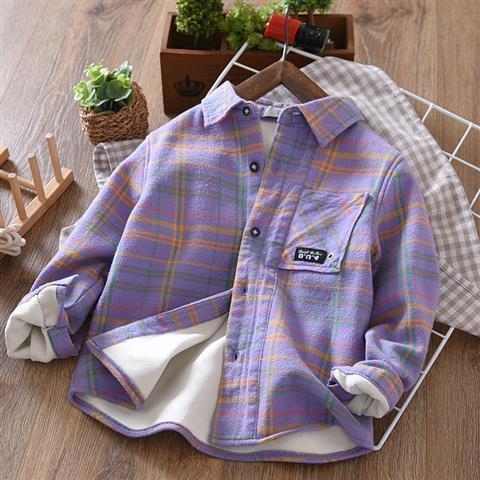 Vaikų marškiniai su fliso pamušalu, ilgos rankovės, kvadratinė apykaklė