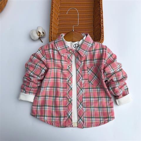 Vaikų marškiniai su fliso pamušalu, ilgos rankovės, kvadratinė apykaklė